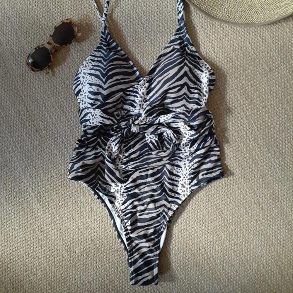 NWOT SHEIN Animal Print One Piece Bathing Suit